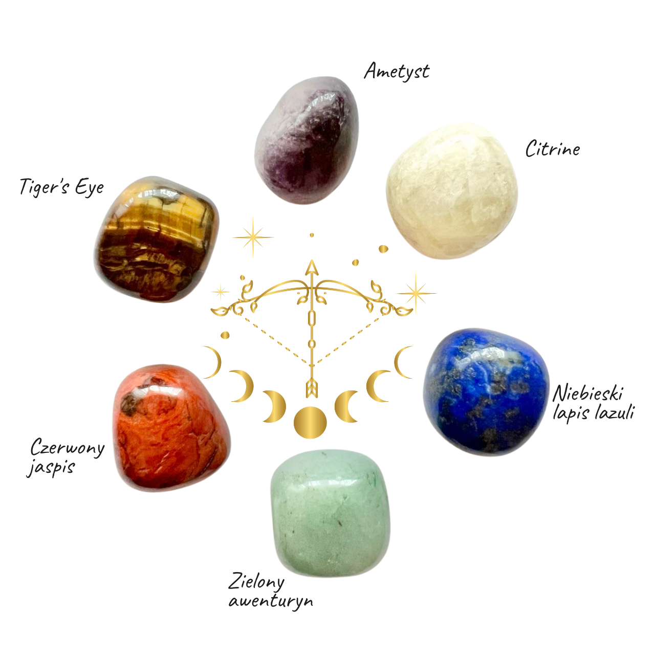ZESTAW LECZNICZE KAMIENIE ZODIAKALNE STRZELEC