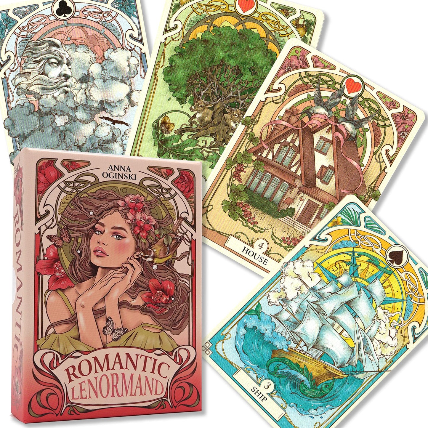 ROMANTIC LENORMAND CARDS LO SCARABEO