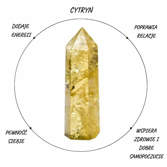 CYTRYN OBELISK POLEROWANA WIEŻA 7-8CM 1SZT