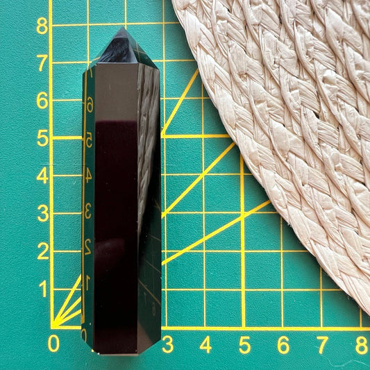 OBSYDIAN OBELISK POLEROWANA WIEŻA 7-8CM 1SZT